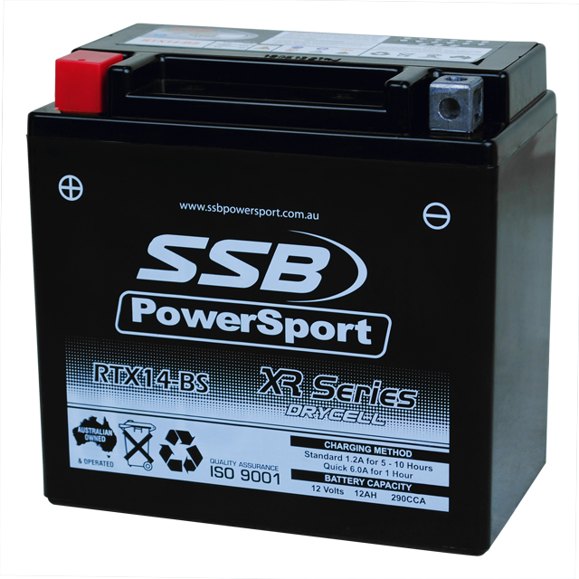 RTX14-BS, Motorcycle  Batteries