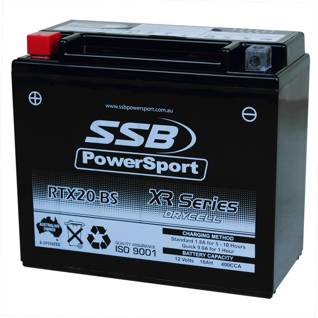 RTX20-BS, Motorcycle  Batteries