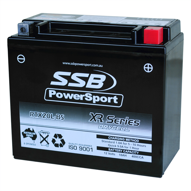 RTX20L-BS, Motorcycle  Batteries