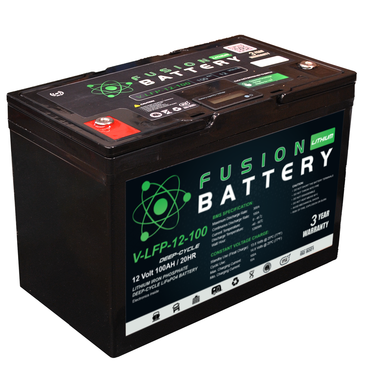 V-LFP-12-100, Deep Cycle Batteries